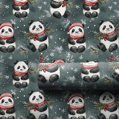 Cozy Panda - Wrapping Paper - Aspen & Arlo