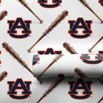 Auburn Holiday Sluggers - Wrapping Paper - Aspen & Arlo
