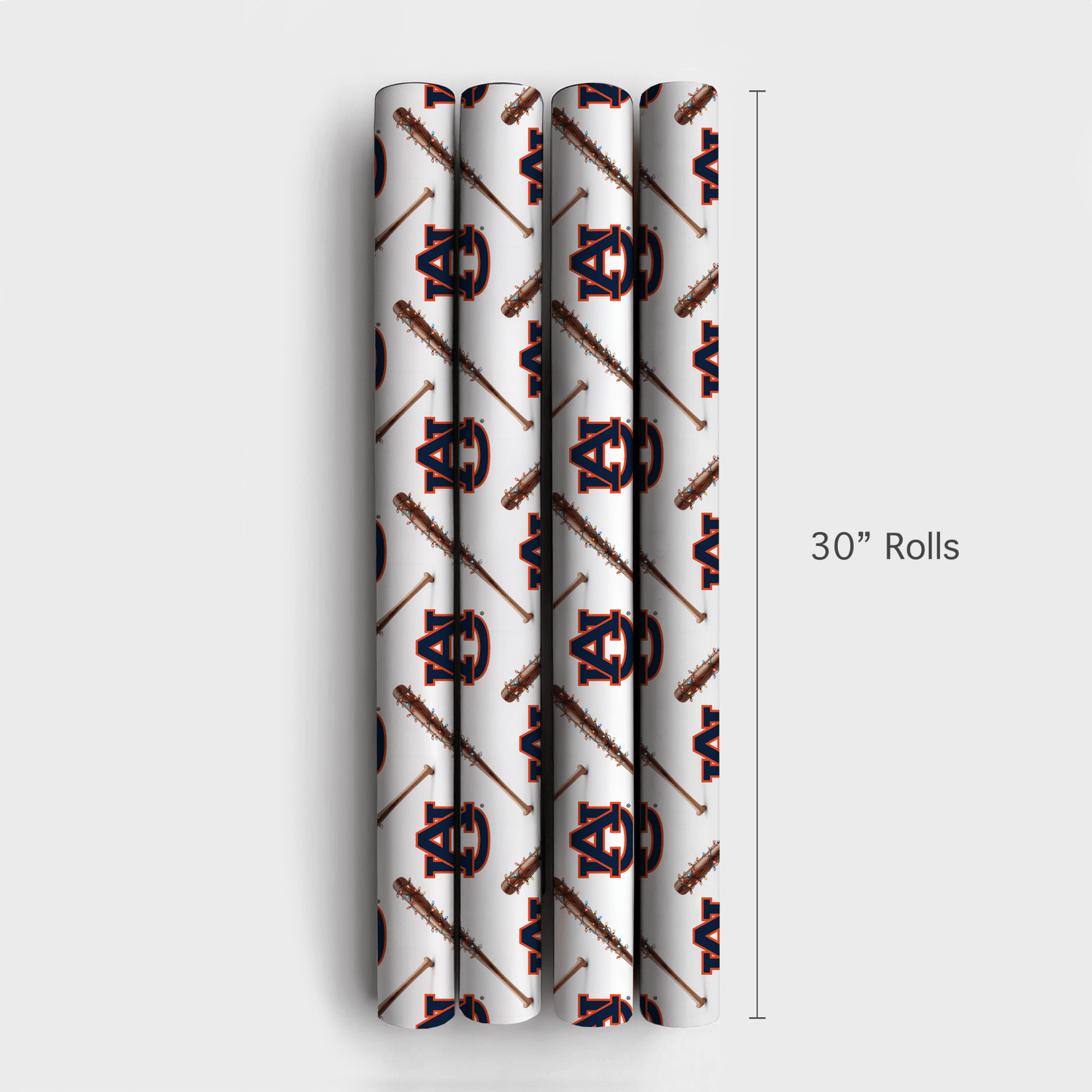 Auburn Holiday Sluggers - Wrapping Paper - Aspen & Arlo