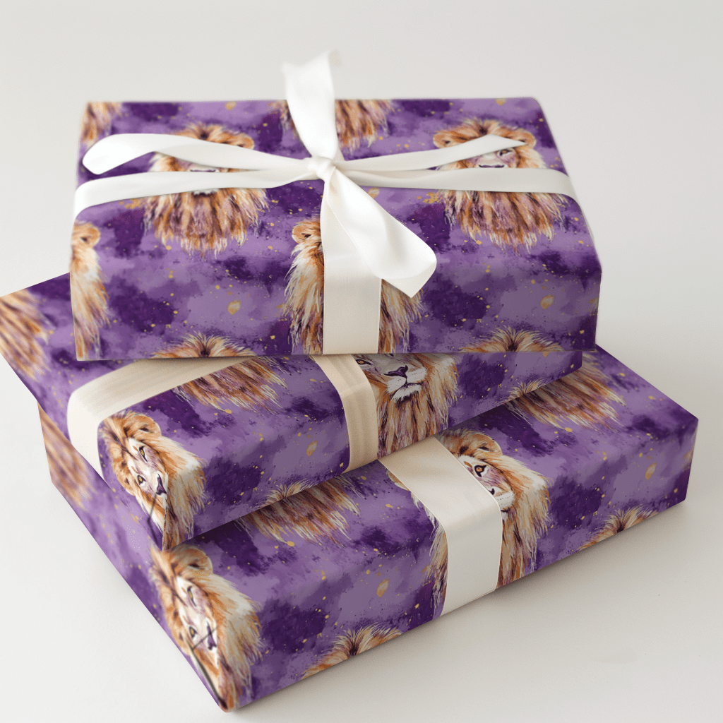 Lion Luxe - Wrapping Paper - Aspen & Arlo