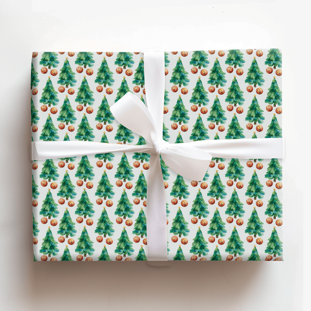 Evergreen Hoops - Wrapping Paper - Aspen & Arlo