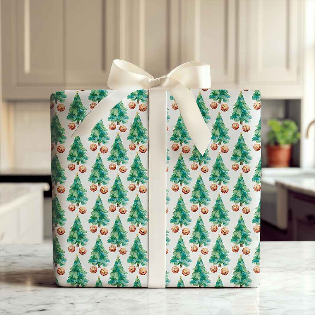 Evergreen Hoops - Wrapping Paper - Aspen & Arlo