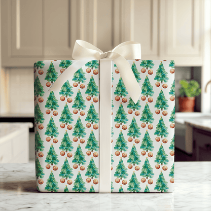 Evergreen Hoops - Wrapping Paper - Aspen & Arlo
