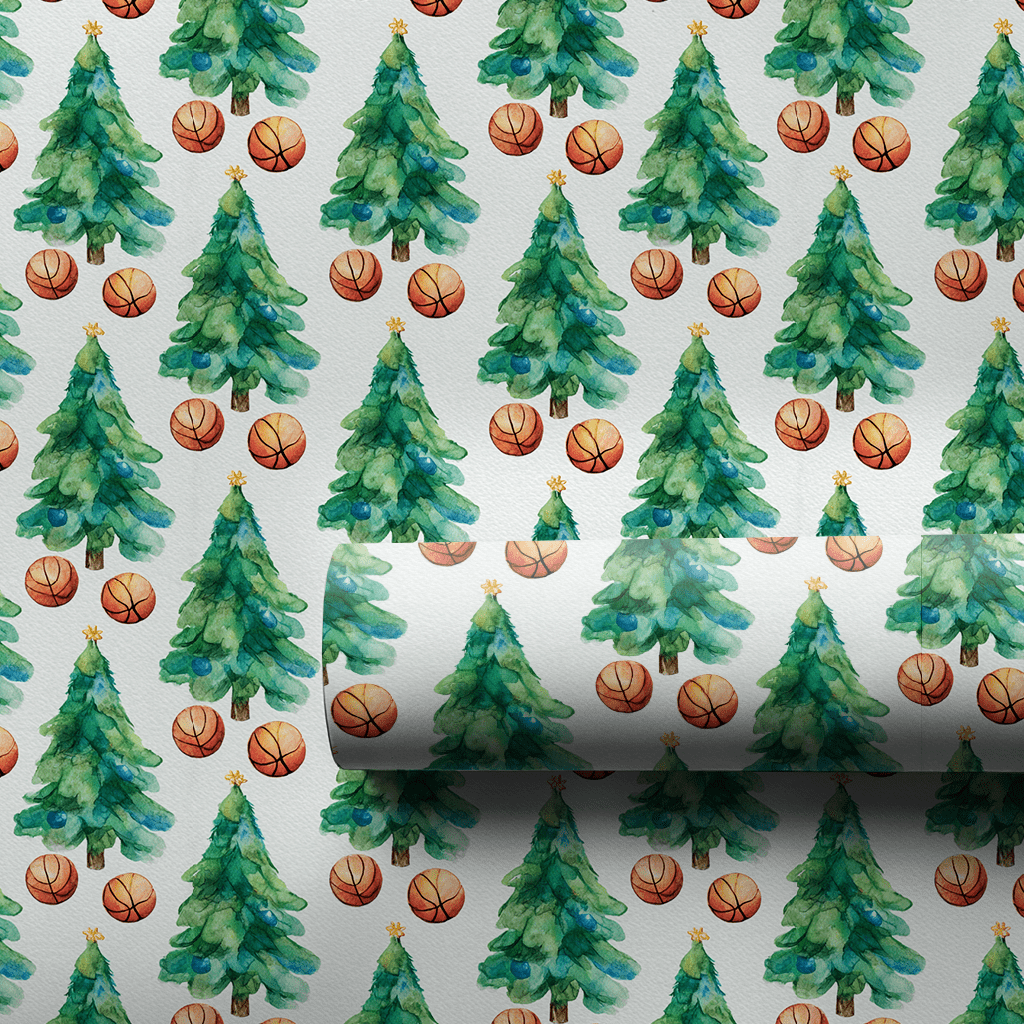 Evergreen Hoops - Wrapping Paper - Aspen & Arlo