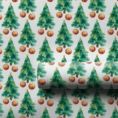 Evergreen Hoops - Wrapping Paper - Aspen & Arlo