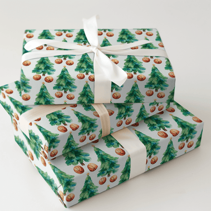 Evergreen Hoops - Wrapping Paper - Aspen & Arlo