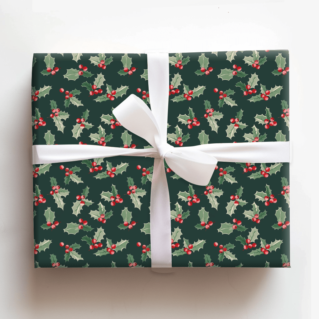 Holly Hues - Wrapping Paper - Aspen & Arlo