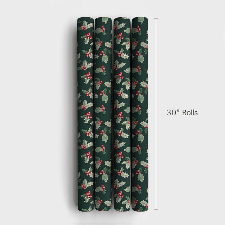 Holly Hues - Wrapping Paper - Aspen & Arlo