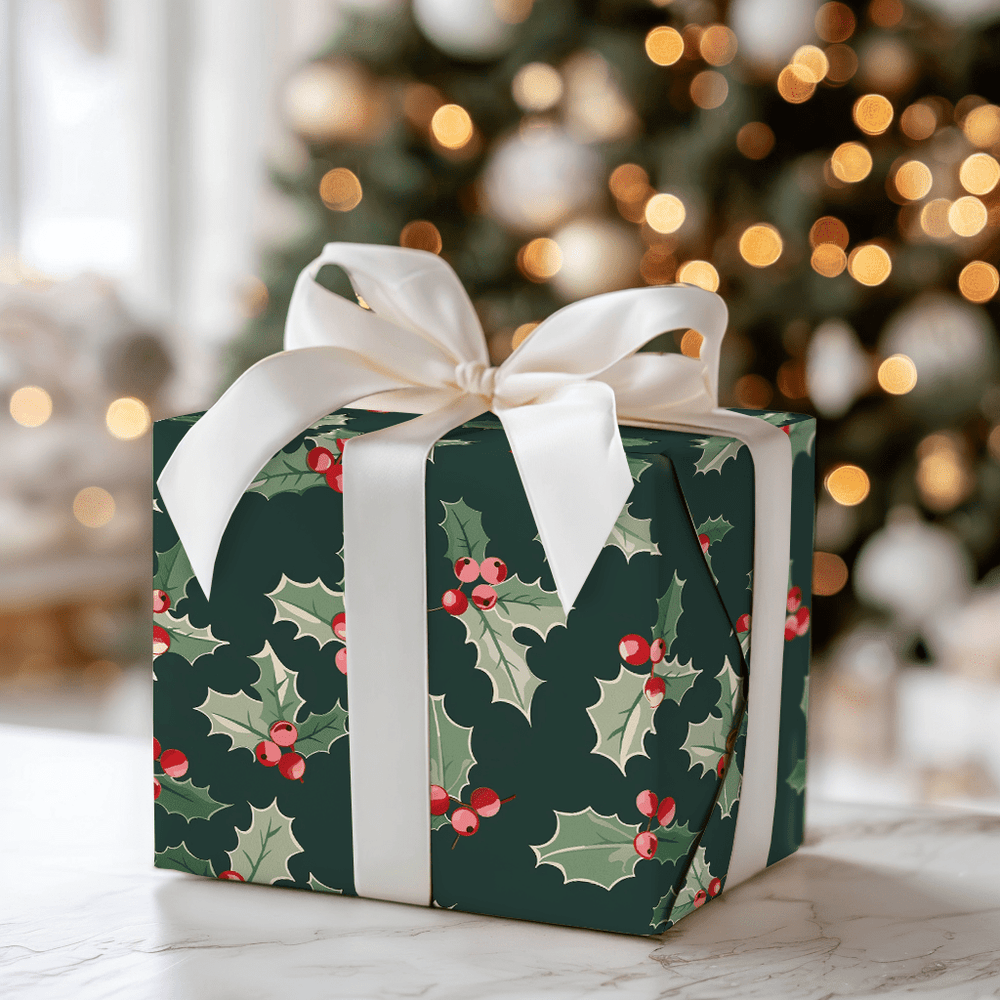 Holly Hues - Wrapping Paper - Aspen & Arlo
