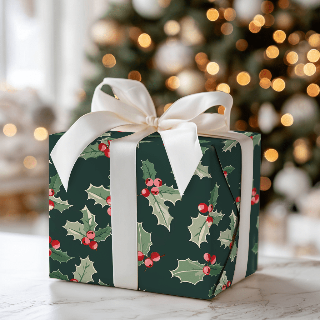 Holly Hues - Wrapping Paper - Aspen & Arlo
