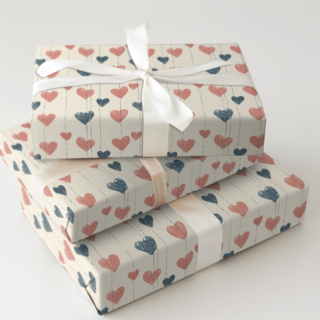Balloon Hearts - Wrapping Paper - Aspen & Arlo