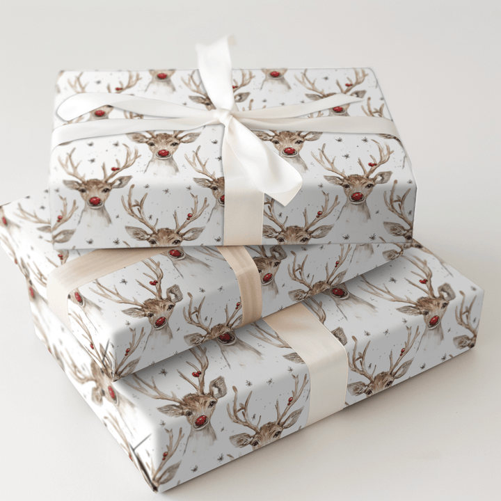Antlers and Sparkle - Wrapping Paper - Aspen & Arlo