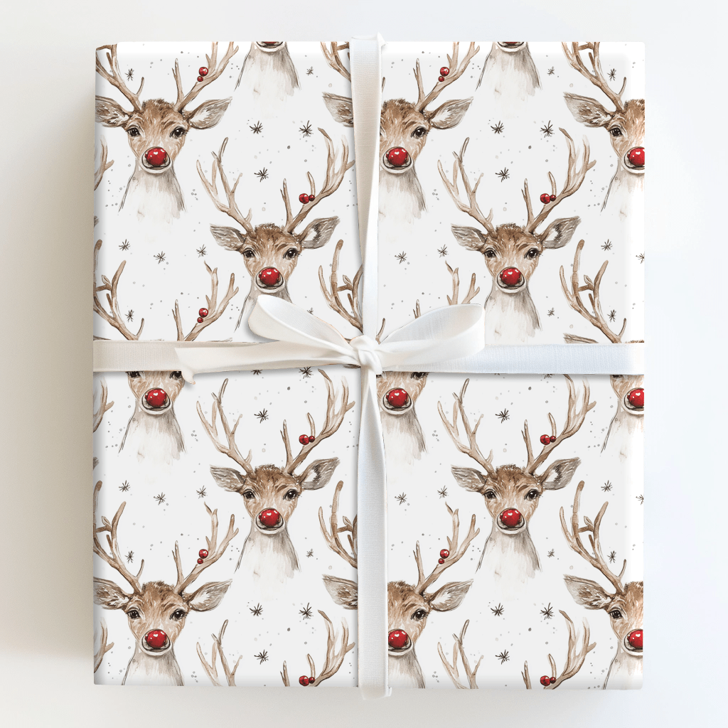 Antlers and Sparkle - Wrapping Paper - Aspen & Arlo