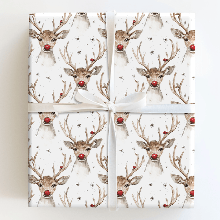 Antlers and Sparkle - Wrapping Paper - Aspen & Arlo
