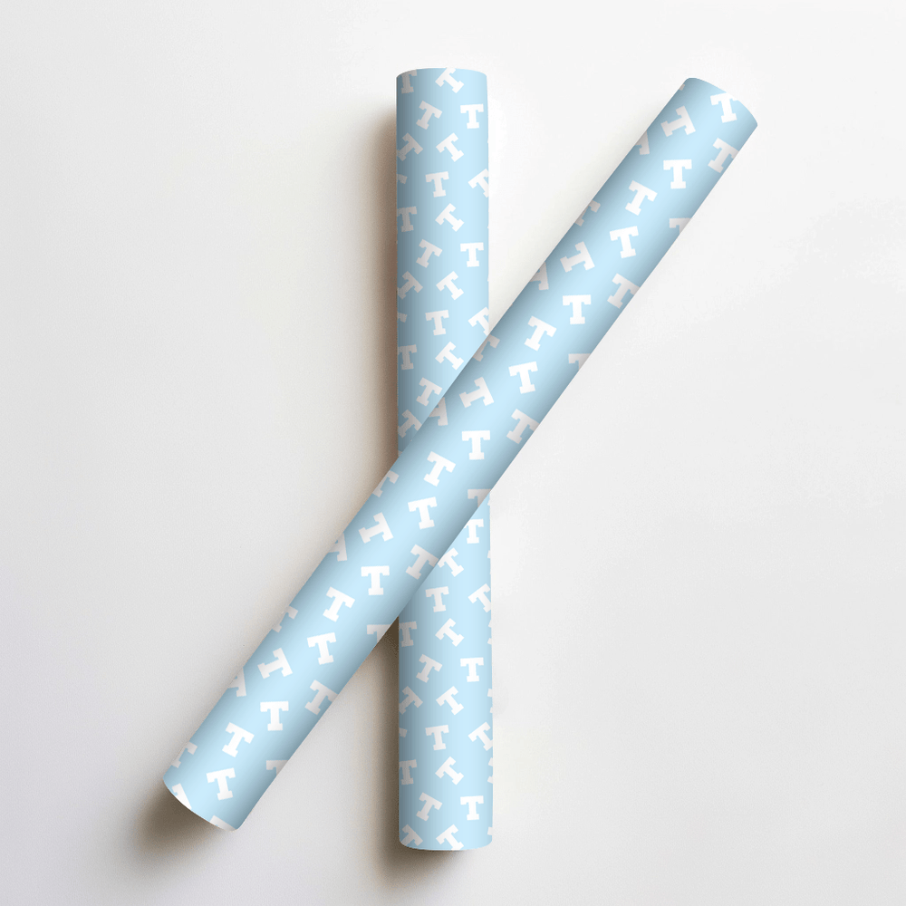 Baby Blue T - Wrapping Paper - Aspen & Arlo