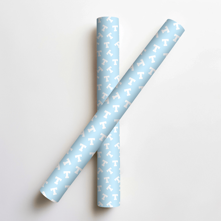 Baby Blue T - Wrapping Paper - Aspen & Arlo