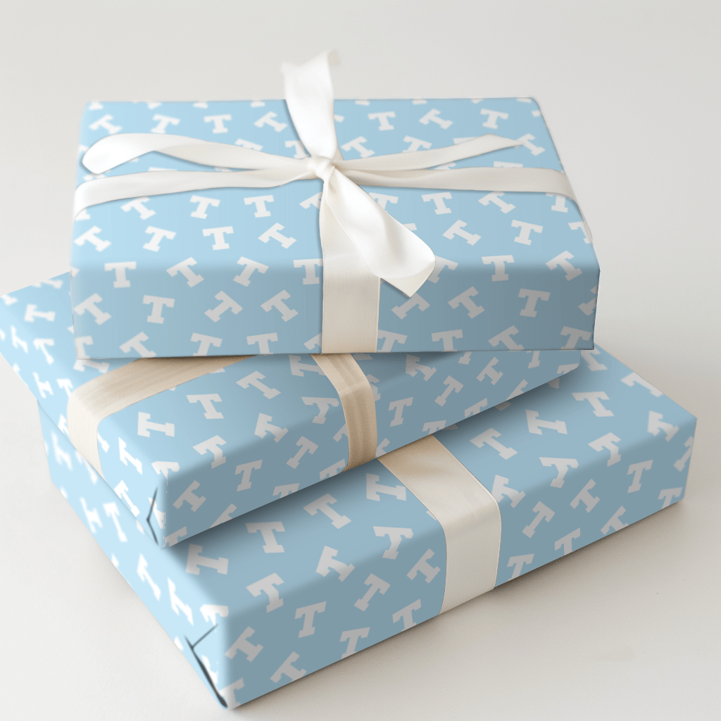 Baby Blue T - Wrapping Paper - Aspen & Arlo
