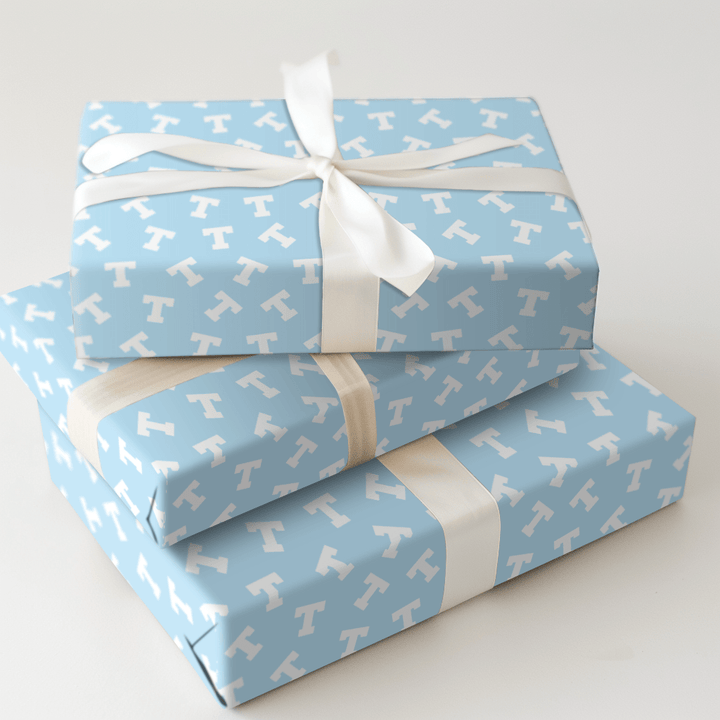 Baby Blue T - Wrapping Paper - Aspen & Arlo