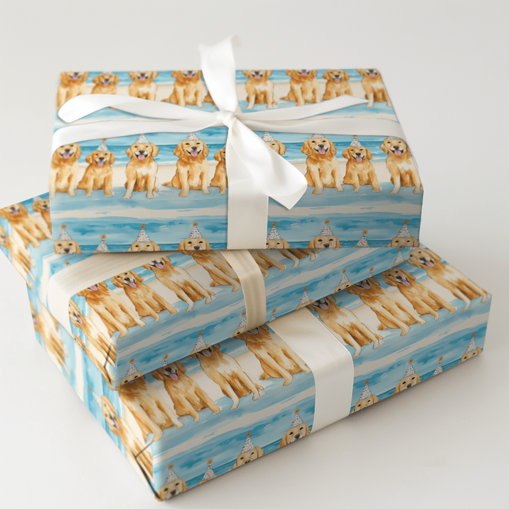 Beach Pawty - Wrapping Paper - Aspen & Arlo