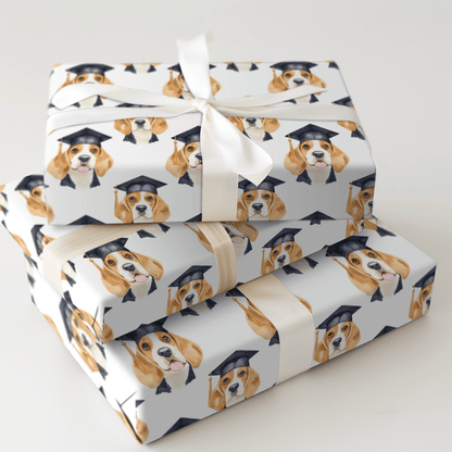 Beagle Graduate - Wrapping Paper - Aspen & Arlo