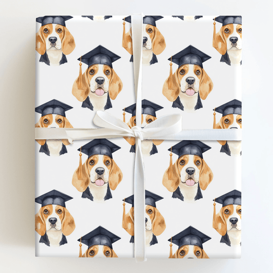 Beagle Graduate - Wrapping Paper - Aspen & Arlo