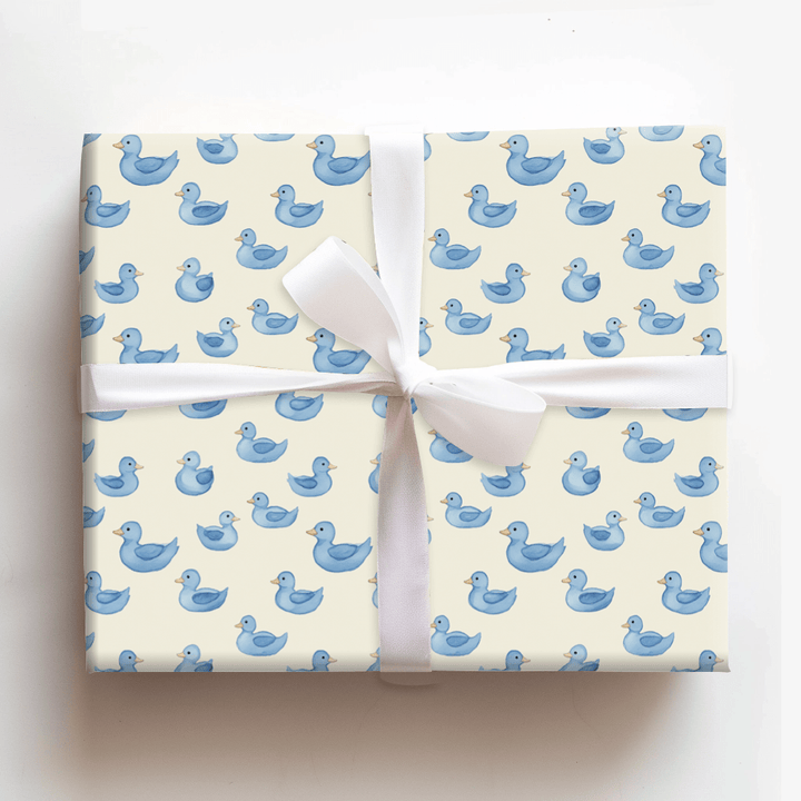 Beak a Boo Blue - Wrapping Paper - Aspen & Arlo