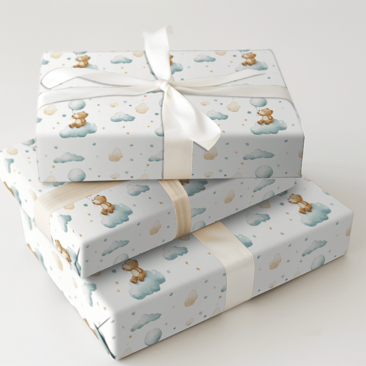 Bearly Floating - Wrapping Paper - Aspen & Arlo