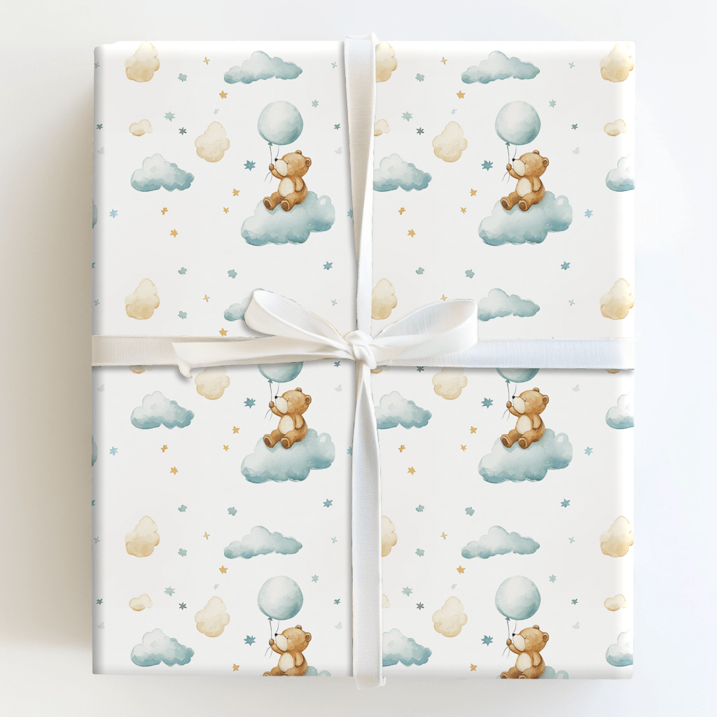 Bearly Floating - Wrapping Paper - Aspen & Arlo