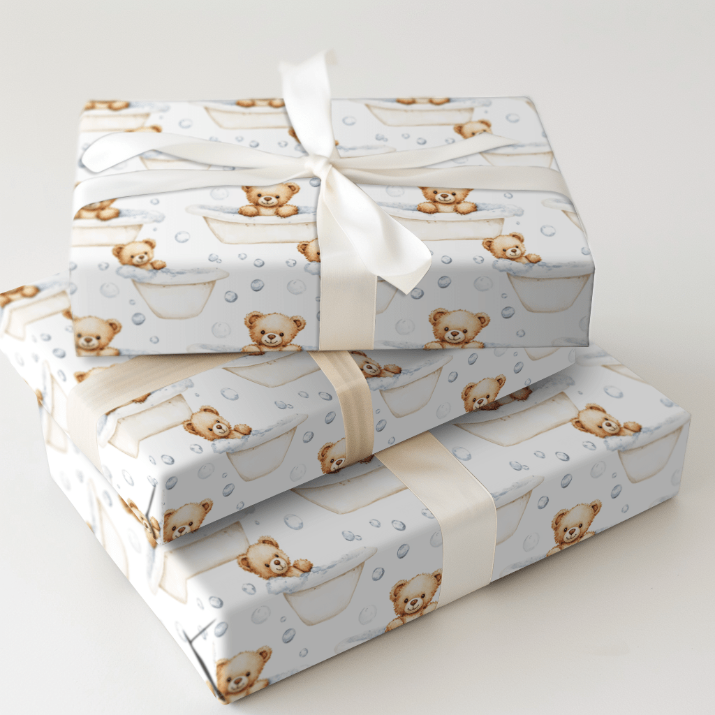 Beary Relaxed - Wrapping Paper - Aspen & Arlo