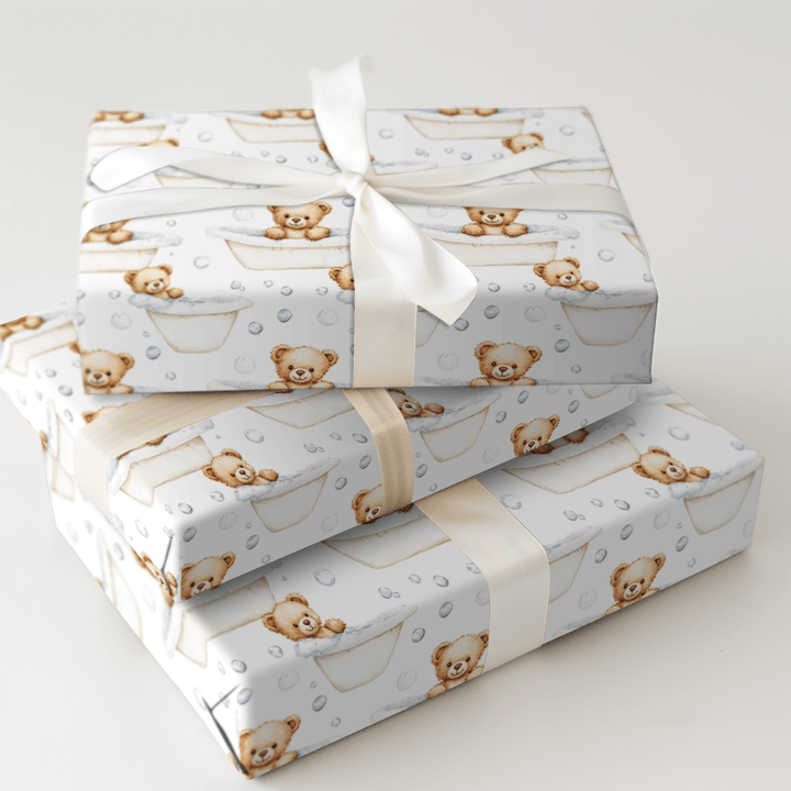 Beary Relaxed - Wrapping Paper - Aspen & Arlo