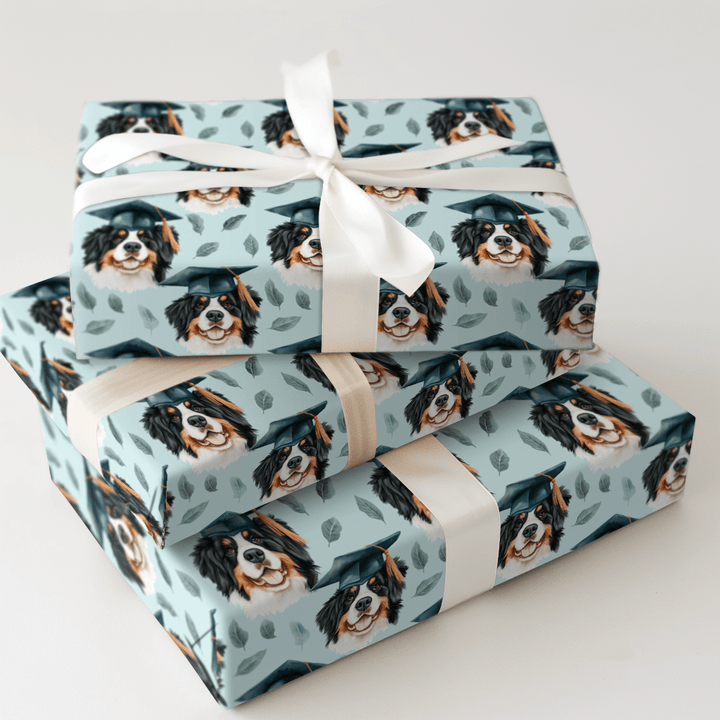 Bernese Mountain Graduate - Wrapping Paper - Aspen & Arlo