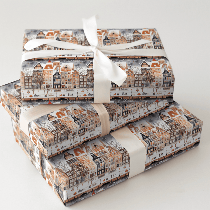 Bike and Bridge - Wrapping Paper - Aspen & Arlo