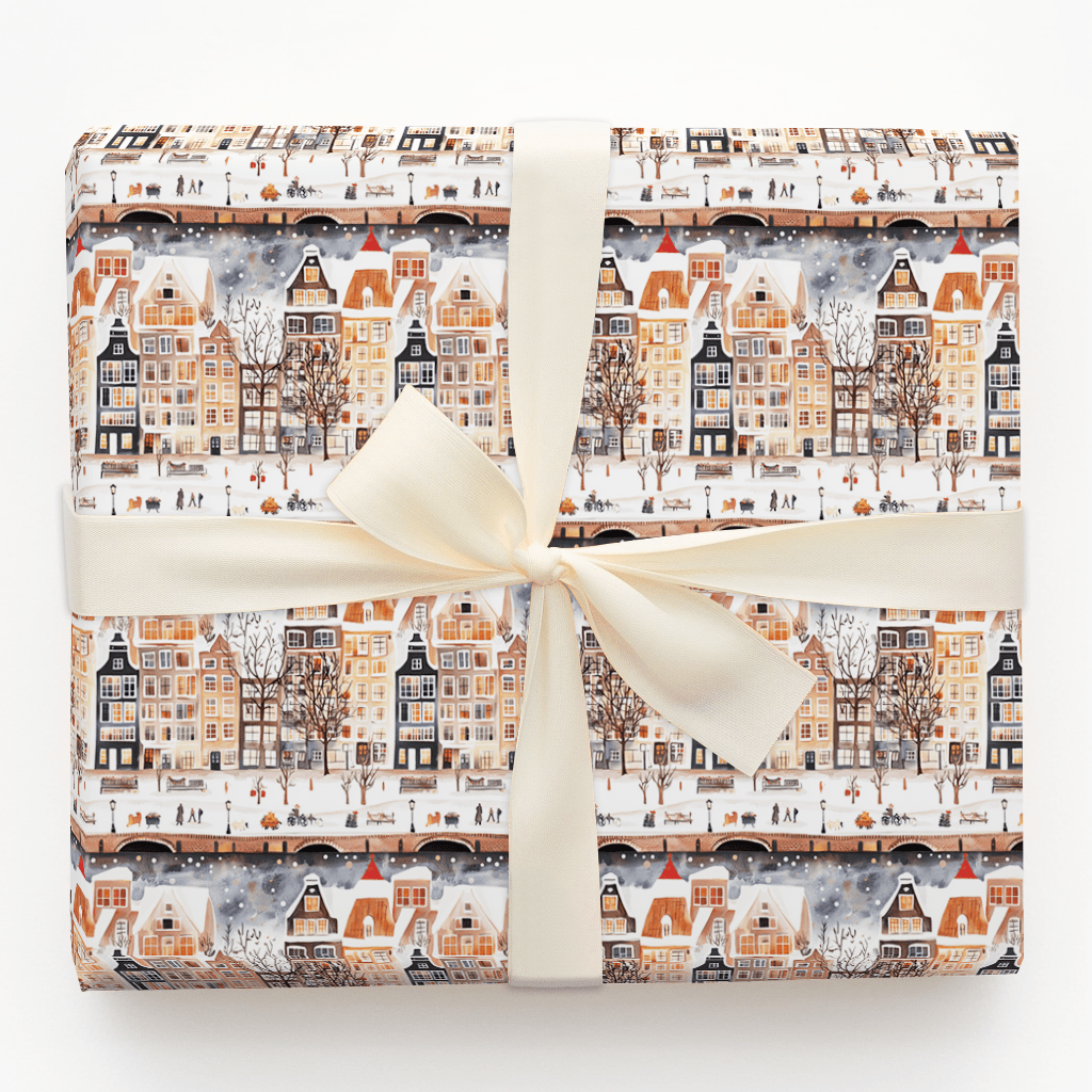 Bike and Bridge - Wrapping Paper - Aspen & Arlo