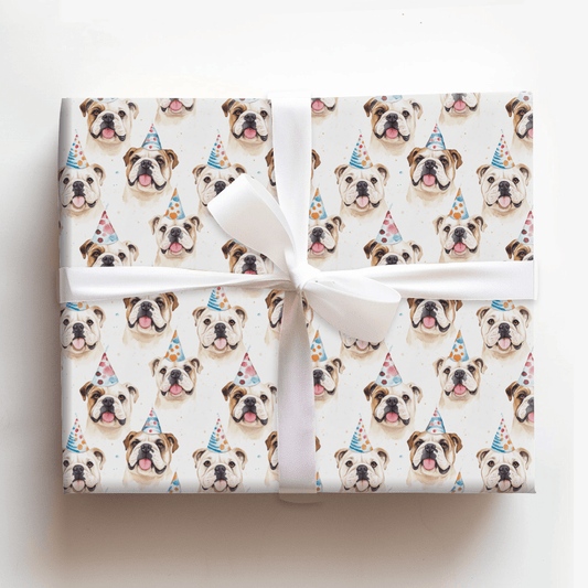 Birthday Bulldogs - Wrapping Paper - Aspen & Arlo