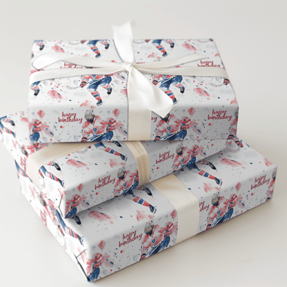 Birthday on Ice - Wrapping Paper - Aspen & Arlo