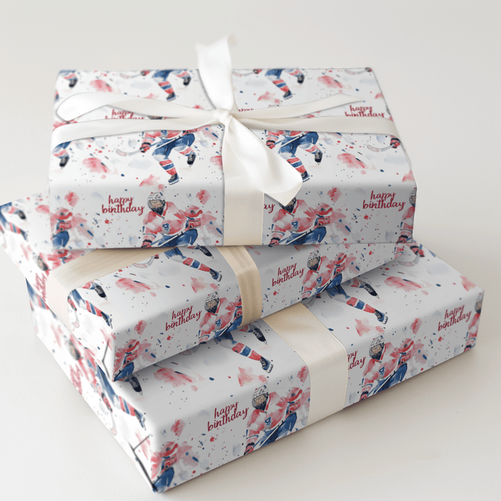 Birthday on Ice - Wrapping Paper - Aspen & Arlo
