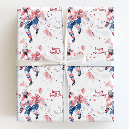 Birthday on Ice - Wrapping Paper - Aspen & Arlo