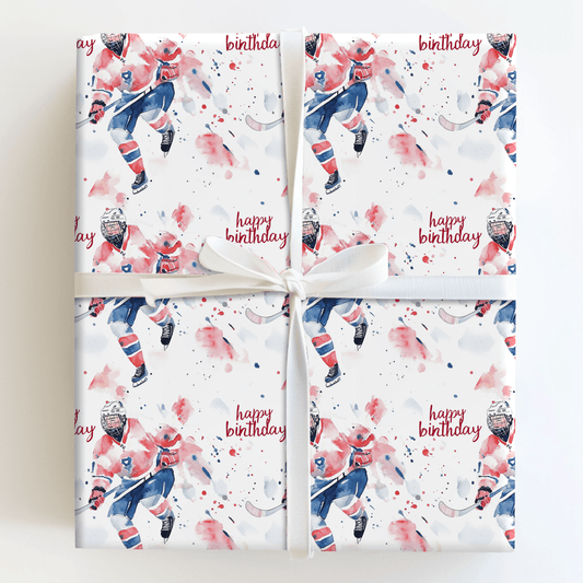 Birthday on Ice - Wrapping Paper - Aspen & Arlo