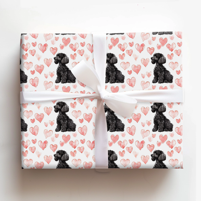 Black Poodle Valentine