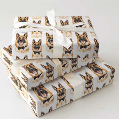 Black Tie with the German Shepherds - Wrapping Paper - Aspen & Arlo