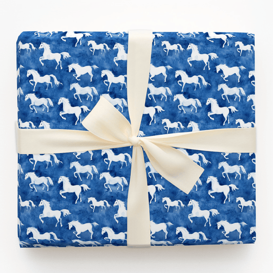Blue Canter - Wrapping Paper - Aspen & Arlo