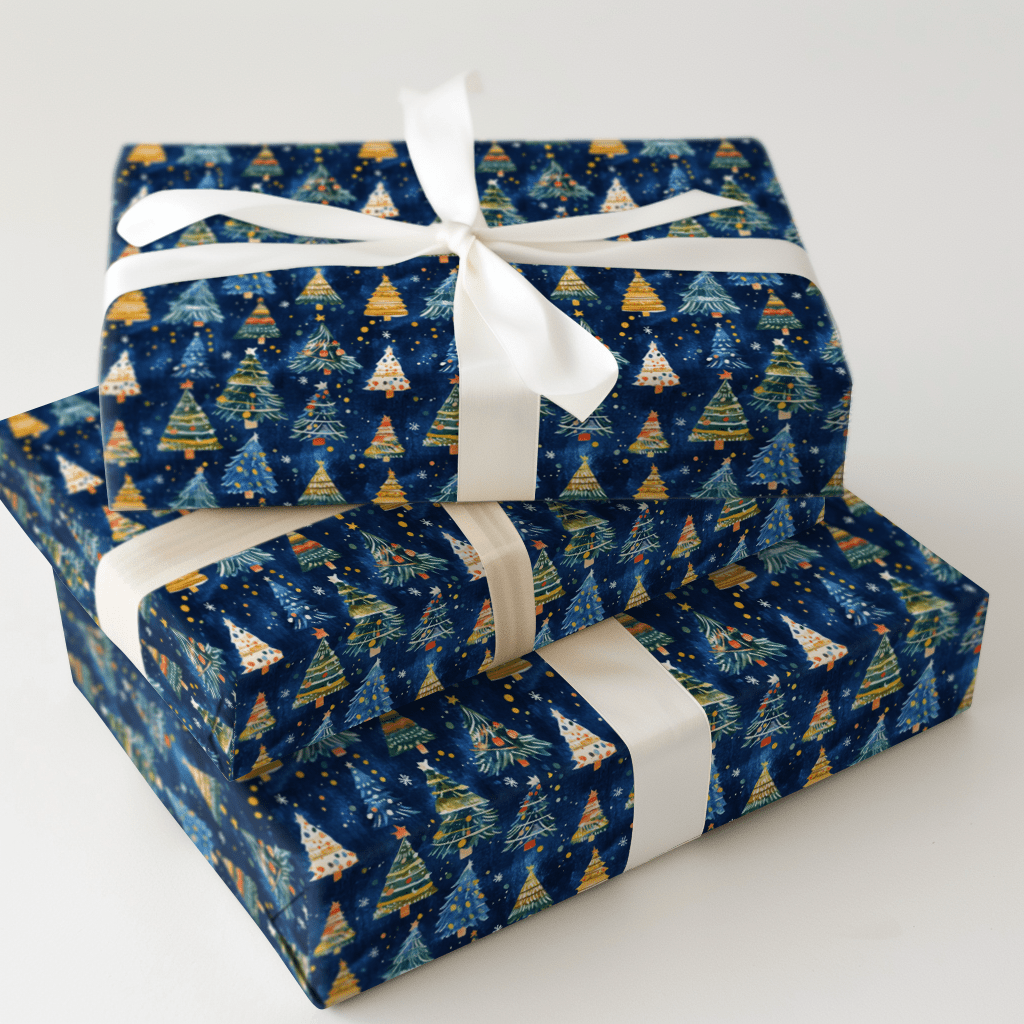 Blue Christmas - Wrapping Paper - Aspen & Arlo