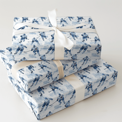 Blue Line Bliss - Wrapping Paper - Aspen & Arlo