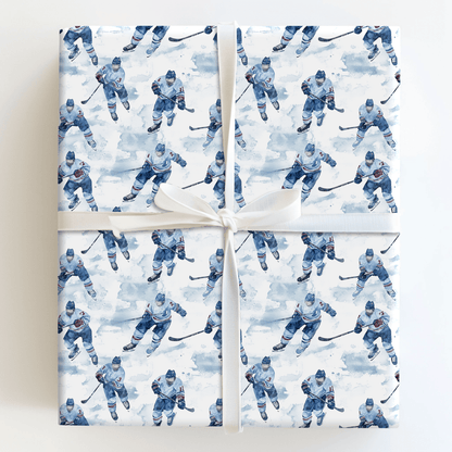 Blue Line Bliss - Wrapping Paper - Aspen & Arlo