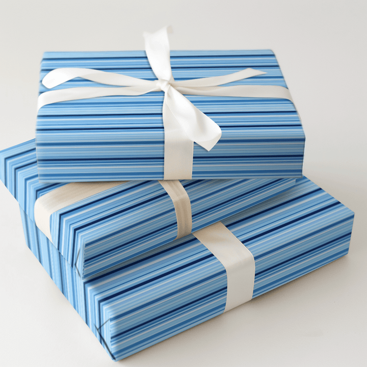 Blueberry Stripes - Wrapping Paper - Aspen & Arlo
