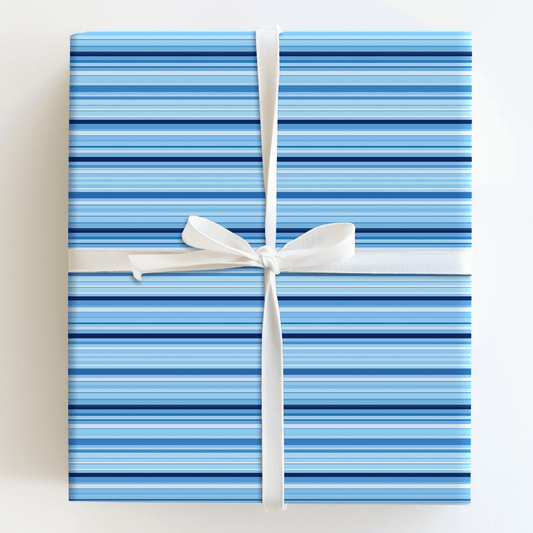 Blueberry Stripes - Wrapping Paper - Aspen & Arlo