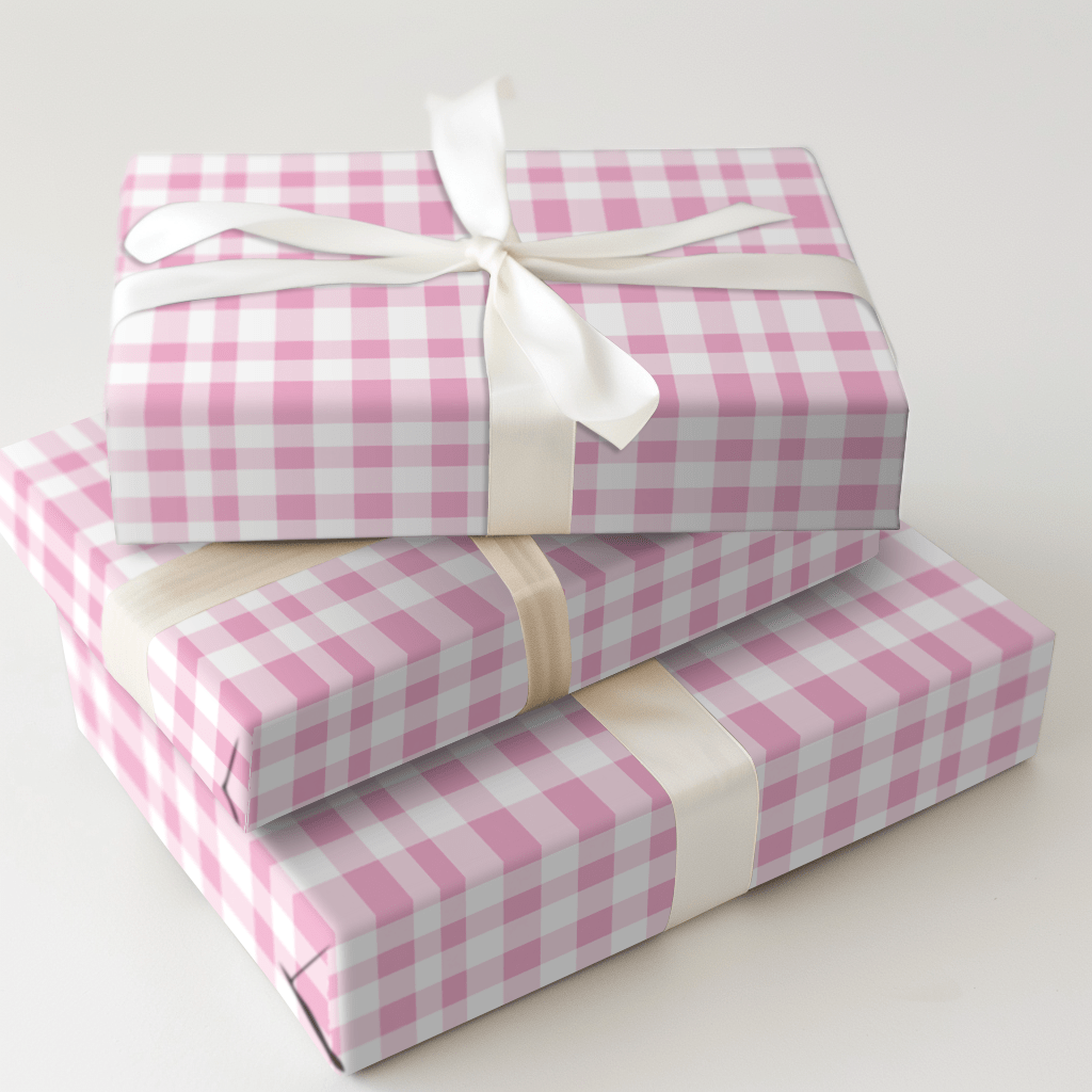Blushing Check - Wrapping Paper - Aspen & Arlo