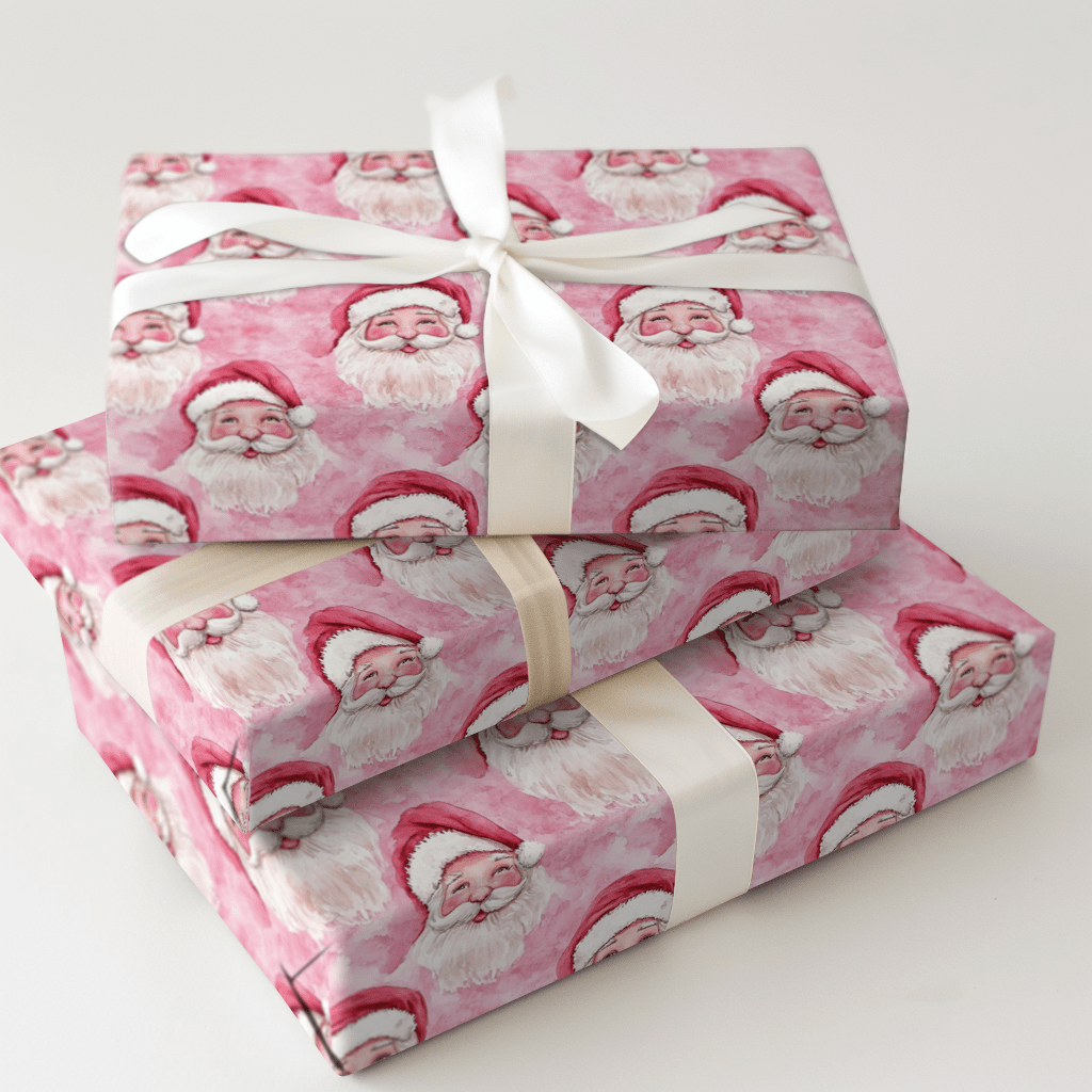 Blushing Claus - Wrapping Paper - Aspen & Arlo