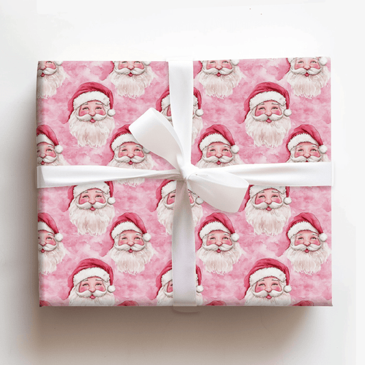 Blushing Claus - Wrapping Paper - Aspen & Arlo