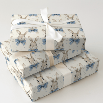 Bowtie Bunny Hop - Wrapping Paper - Aspen & Arlo